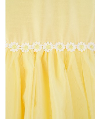 Rachel Riley Girls Daisy Tulle Dress in Yellow les ctes