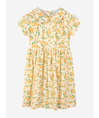 Rachel Riley Girls Marigold Frill Dress in Yellow les ctes