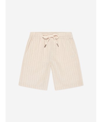 Trussardi Boys Vaplit Bermuda Shorts in Beige en ligne