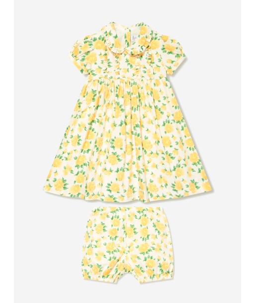 Rachel Riley Baby Girls Marigold Dress And Bloomers in Yellow de l' environnement