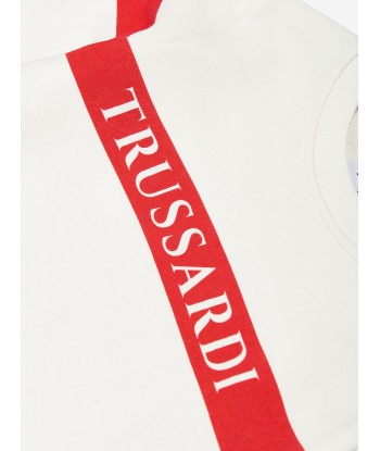 Trussardi Kids Samiel Logo Sweatshirt in White À commander