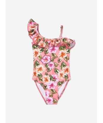 Selini Action Girls Floral Swimsuit in Pink votre