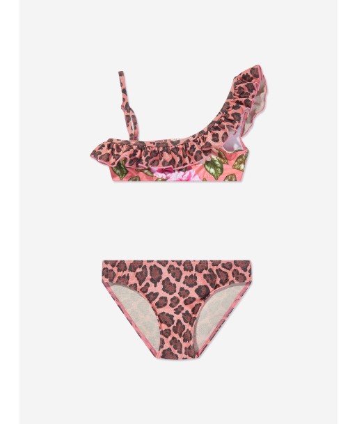 Selini Action Girls Floral Bikini in Pink pas chere