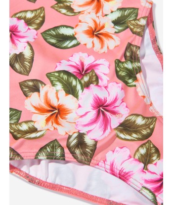 Selini Action Girls Floral Swimsuit in Pink votre