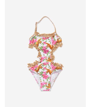 Selini Action Girls Floral Tiger Swimsuit in Multicolour suggérées chez