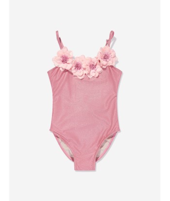 Selini Action Girls Flower Swimsuit in Pink Livraison rapide