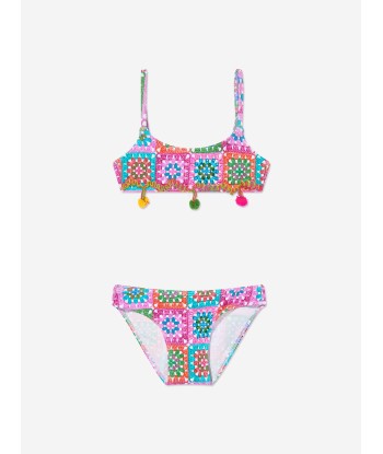 Selini Action Girls Geometric Bikini in Multicolour brillant des détails fins