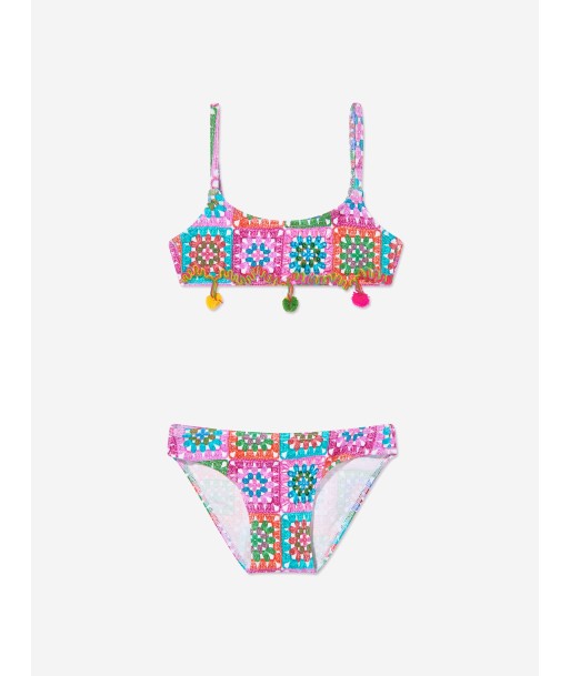 Selini Action Girls Geometric Bikini in Multicolour brillant des détails fins