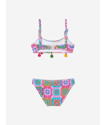 Selini Action Girls Geometric Bikini in Multicolour brillant des détails fins