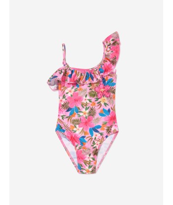 Selini Action Girls Floral Swimsuit in Pink 2023