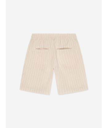 Trussardi Boys Vaplit Bermuda Shorts in Beige en ligne