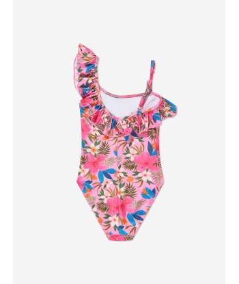 Selini Action Girls Floral Swimsuit in Pink 2023