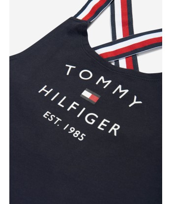 Tommy Hilfiger Girls Logo Dress in Navy l'achat 