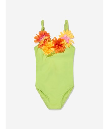 Selini Action Girl Flower Swimsuit in Green du meilleur 