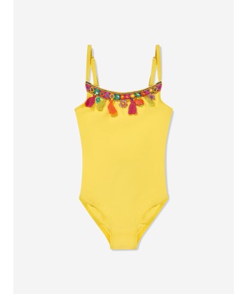 Selini Action Girls Boho Swimsuit in Yellow livraison gratuite