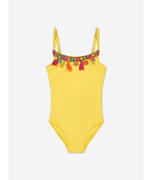 Selini Action Girls Boho Swimsuit in Yellow livraison gratuite