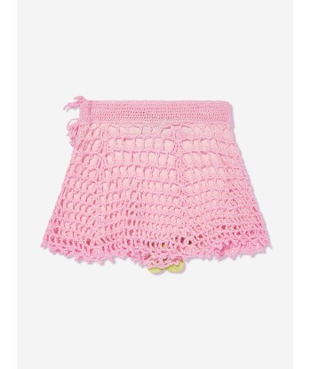 Selini Action Girls Knitted Flower Skirt in Pink de l' environnement