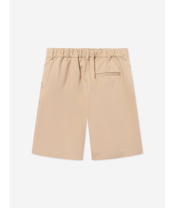 Versace Boys Gabardine Shorts in Beige les muscles