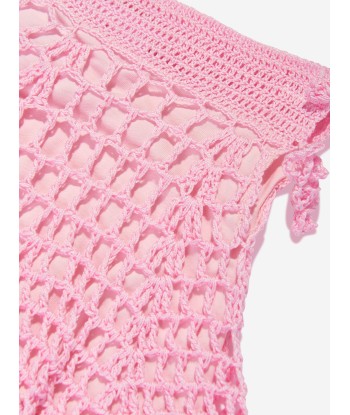 Selini Action Girls Knitted Flower Skirt in Pink de l' environnement