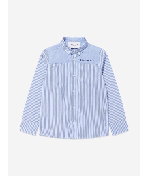 Trussardi Boys Ravazeti Pocket Shirt in Blue Le MVP de beaucoup