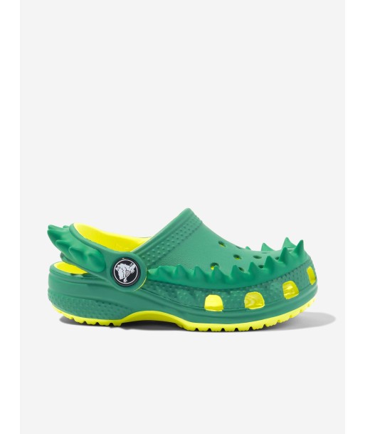 Crocs Boys Classic Spikes Clog in Green la chaussure