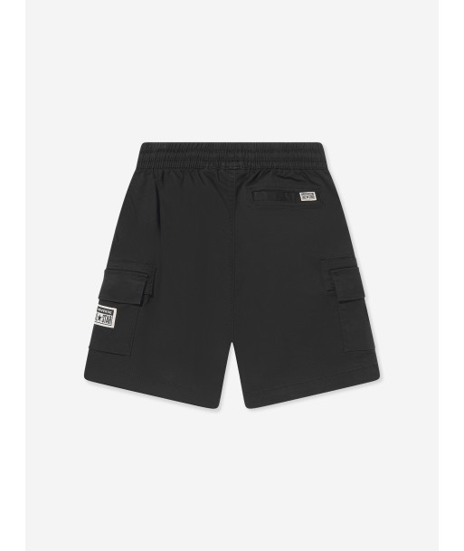 Converse Boys Lifestyle Woven Cargo Shorts in Black Les magasins à Paris et en Île-de-France