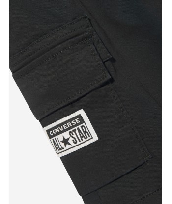 Converse Boys Lifestyle Woven Cargo Shorts in Black Les magasins à Paris et en Île-de-France