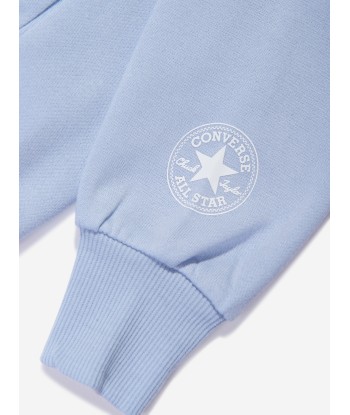 Converse Girls Oversized Chuck Patch Hoodie in Blue français