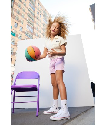 Converse Girls Colourblock Woven Shorts in Purple Faites des économies