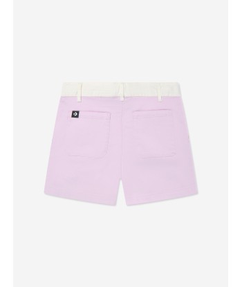 Converse Girls Colourblock Woven Shorts in Purple Faites des économies