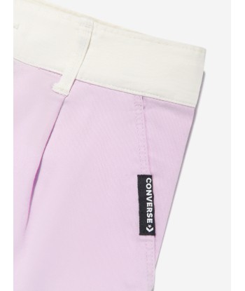 Converse Girls Colourblock Woven Shorts in Purple Faites des économies