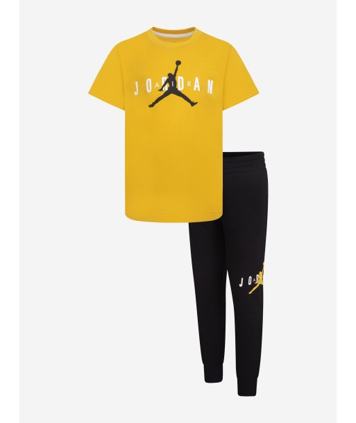 Jordan Kids Jumpman Sustainable Trouser Set in Yellow Vous souhaitez 