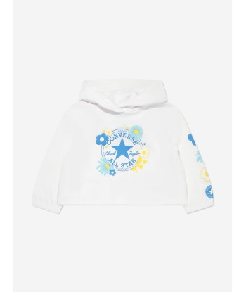 Converse Girls Floral Logo Hoodie And Leggings Set in White de pas cher