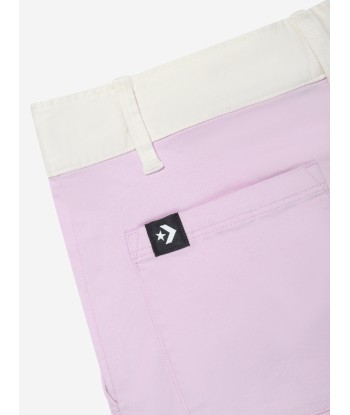 Converse Girls Colourblock Woven Shorts in Purple Faites des économies