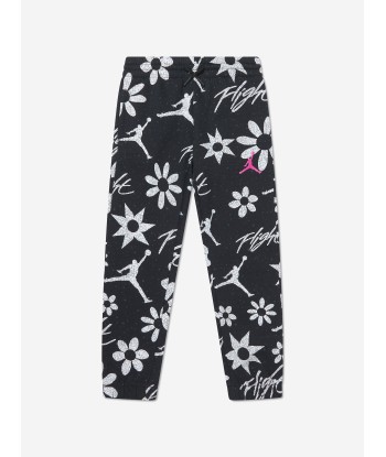 Jordan Girls Floral Flight AOP Joggers in Black basket pas cher