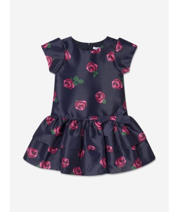 Mama Luma Girls Rose Print Tiered Dress commande en ligne