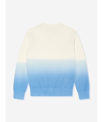 Trussardi Boys Adorf Dip Dye Sweatshirt in White 50% de réduction en Octobre 2024