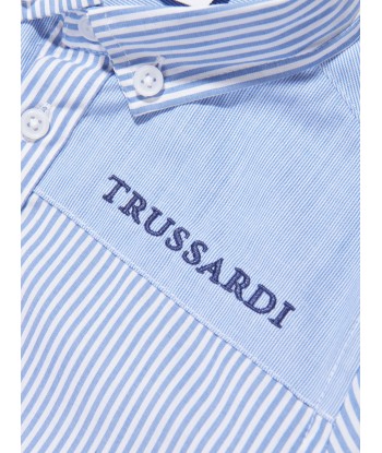 Trussardi Boys Ravazeti Pocket Shirt in Blue Le MVP de beaucoup