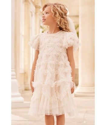 Needle & Thread Girls Amorette Dress in Ivory Toutes les collections ici