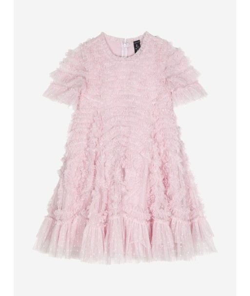 Needle & Thread Girls Verity Ruffle Dress in Pink de votre