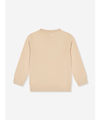 Trussardi Kids Beavi Logo Sweatshirt in Beige outlet