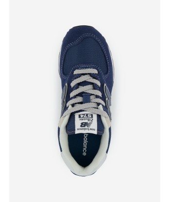 New Balance Boys Suede 574 Trainers in Navy Comparez plus de prix