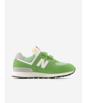 New Balance Kids 574 Trainers in Green rembourrage situé sous