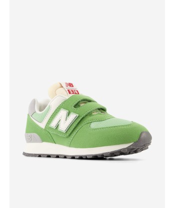 New Balance Kids 574 Trainers in Green rembourrage situé sous