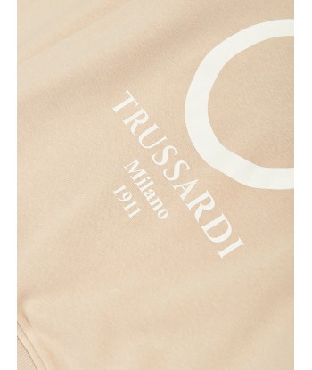 Trussardi Kids Beavi Logo Sweatshirt in Beige outlet