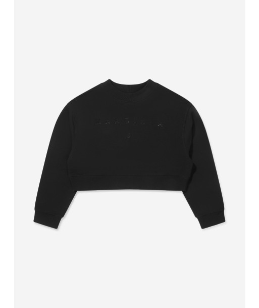 MM6 Maison Margiela Kids Cropped Logo Sweatshirt Par le système avancé 