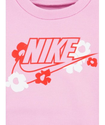 Nike Girls Floral Leggings Set in Pink pas chere