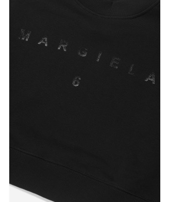 MM6 Maison Margiela Kids Cropped Logo Sweatshirt Par le système avancé 