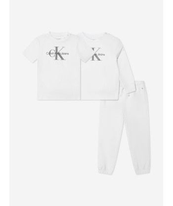 Calvin Klein Baby Monogram Starter Gift Set in White ou a consommer sur place