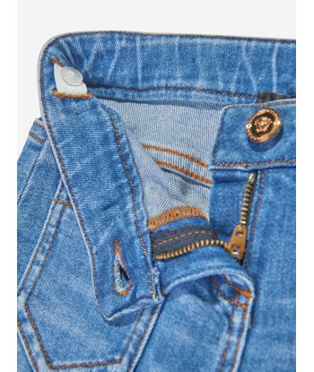 Versace Girls Flared Denim Jeans in Blue paiement sécurisé